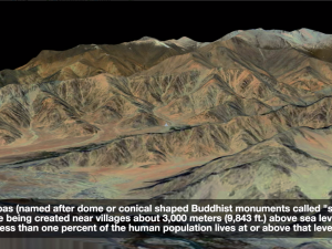 How are manmade glaciers made?